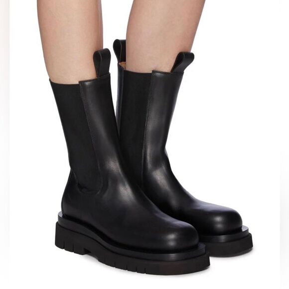 Bottega Veneta Lug Sole Leather Chelsea Boots size 40 - Picture 2 of 16